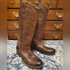 Frye leather boots size 9